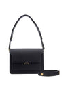 Saffiano Trunk Medium Shoulder Bag Black - MARNI - BALAAN 10