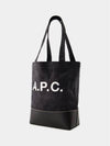 Axel Small Cotton Tote Bag Black - A.P.C. - BALAAN 3