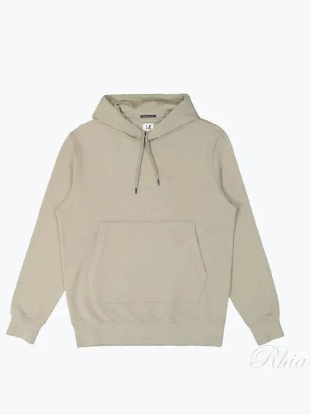 Cotton Blend Metropolis Hoodie Silver Sage - CP COMPANY - BALAAN 2