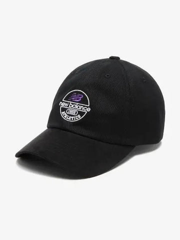 NBGDEFL703 C 66 round logo suede ball cap BLACK - NEW BALANCE - BALAAN 1