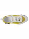 Yellow Navy Mesh Bouncing Sneakers - HERMES - BALAAN 4