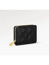 Women's Lou Monogram Lambskin Half Wallet Black - LOUIS VUITTON - BALAAN 4