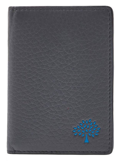 Signature Tree Print Heavy Grain Leather Card Wallet Grey - MULBERRY - BALAAN 2