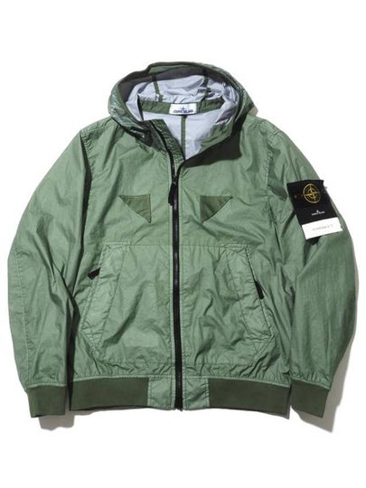 Wappen Patch Nylon Hooded  Jacket Green - STONE ISLAND - BALAAN 2