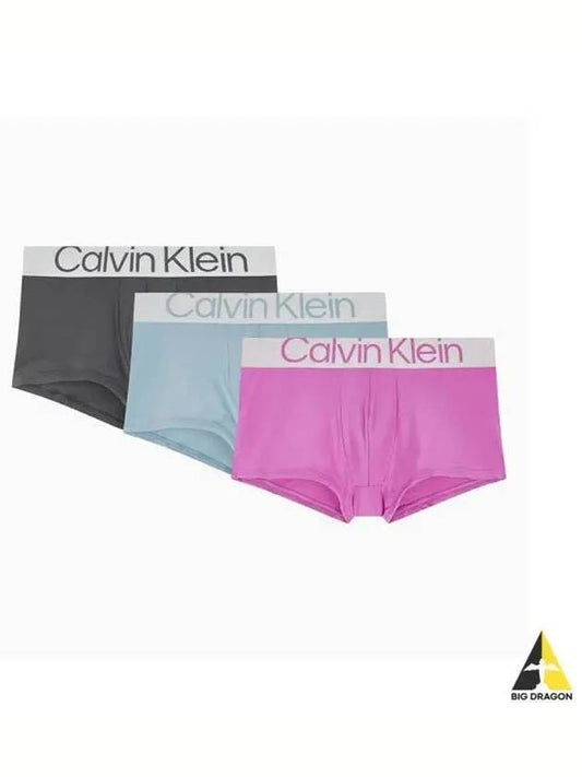 UNDERWEAR Men s CK Reconceded Steel Micro Low Rise Trunk 3PK NB3074MHL - CALVIN KLEIN - BALAAN 1