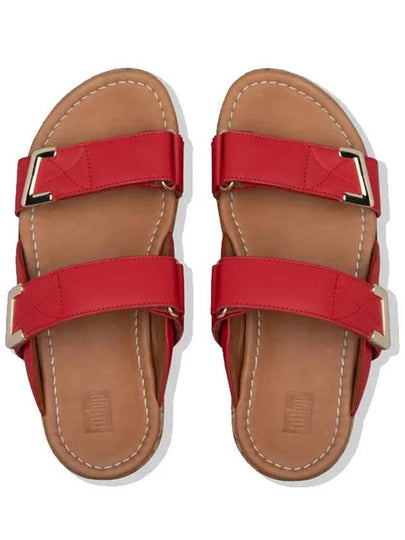 Remy Slides Red Leather Women - FITFLOP - BALAAN 2