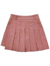 Warm Pocket Pleats Peach Brushed Pocket Pleated Skirt PINK - MONBIRDIE GOLF - BALAAN 2