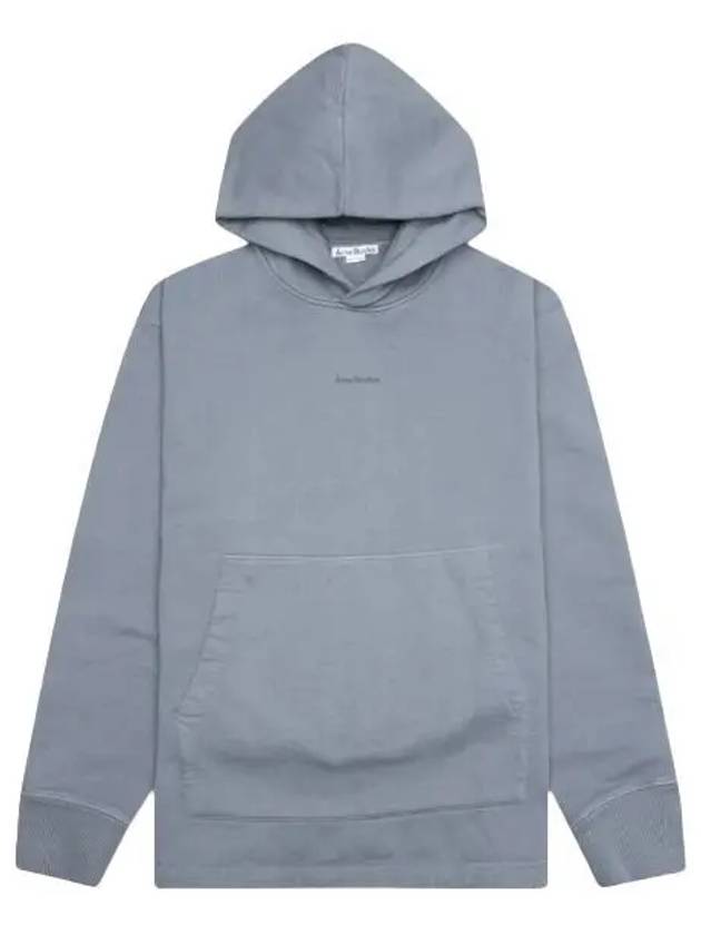 Logo Loose Fit Hoodie Oyster Grey - ACNE STUDIOS - BALAAN 2