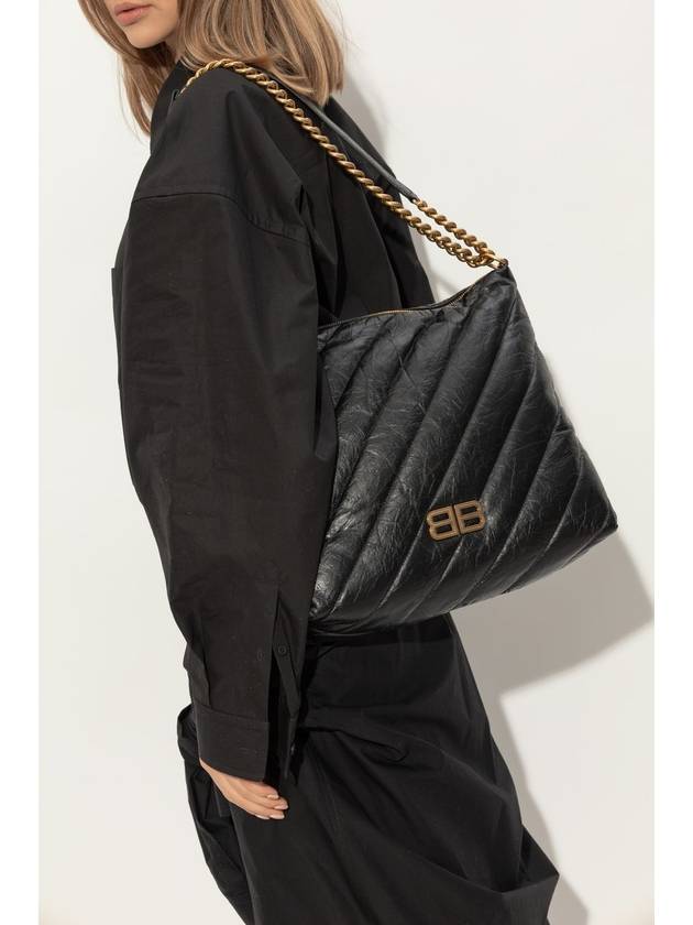 Balenciaga Shoulder Bag ‘Crush’, Women's, Black - BALENCIAGA - BALAAN 2