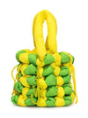 Knotted Tote Bag Yellow Lime Green - JW ANDERSON - BALAAN 1