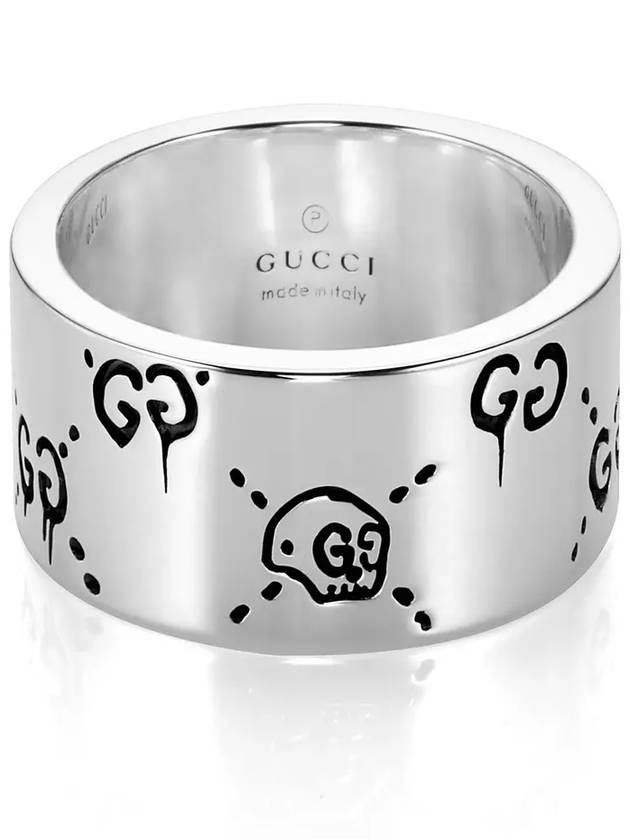 Ghost Skull Ring Silver YBC455319001 - GUCCI - BALAAN 4