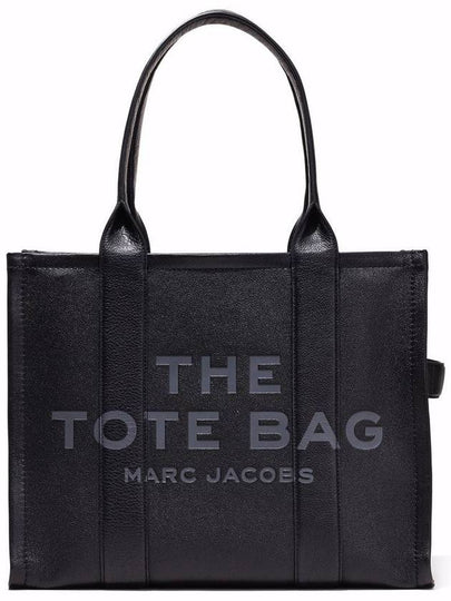 Logo Leather Tote Bag Black - MARC JACOBS - BALAAN 2