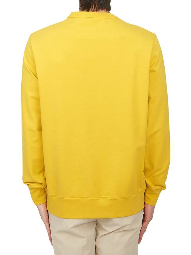 Metropolis Series Stretch Fleece Logo Sweatshirt Yellow - CP COMPANY - BALAAN 4