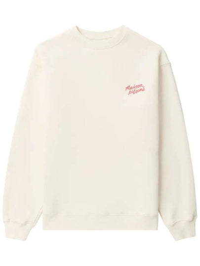 Maison Kitsune logo embroidery women s brushed sweatshirt MW00314 P705 - POLO RALPH LAUREN - BALAAN 2