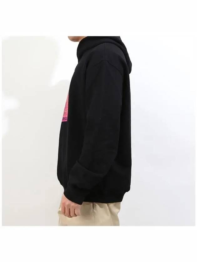 Adonis Stamp Logo Cotton Hoodie Black - MAISON MARGIELA - BALAAN 4