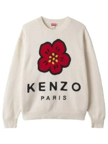 Bokeh Flower Knit Ivory - KENZO - BALAAN 1