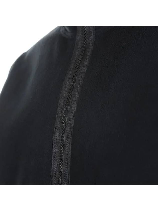 Men's Wappen Patch Softshell Zip Up Hoodie Black - STONE ISLAND - BALAAN 9