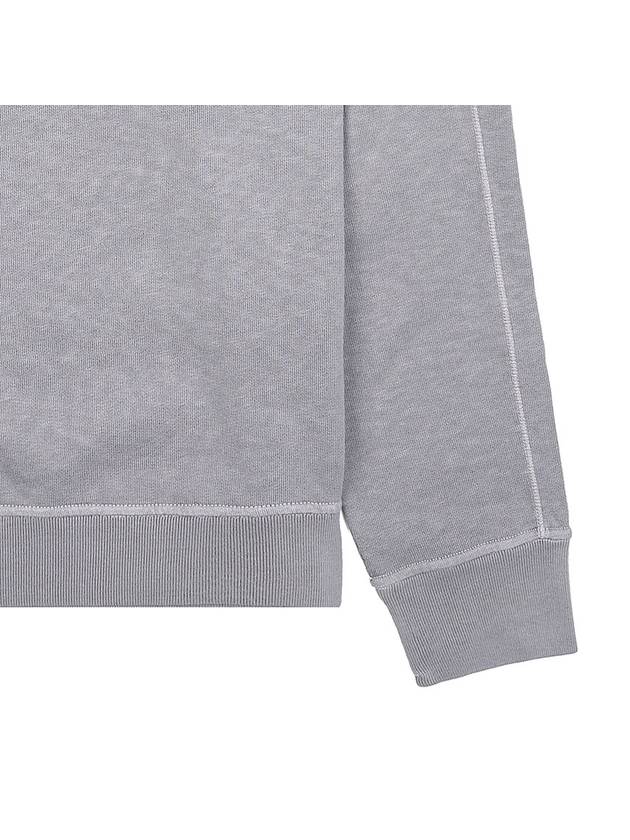 Garment Dyed Malfile Crewneck Sweatshirt Grey Heather - STONE ISLAND - BALAAN 6