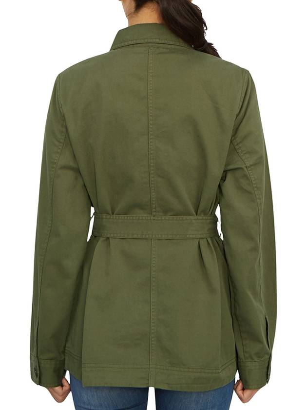 Tilly Belted Military Jacket Green - BARBOUR - BALAAN 7