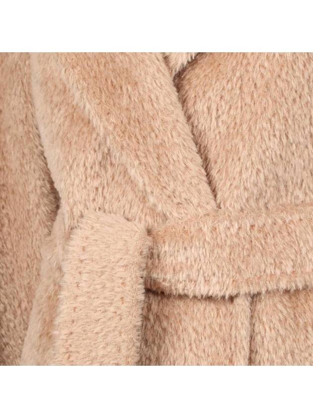 Genarca Alpaca Wool Single Coat Beige - MAX MARA - BALAAN 4