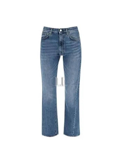 Women's Twisted Seam Straight Jeans Blue - TOTEME - BALAAN 2