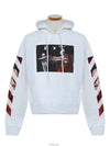 Men's Caravaggio Arrow Brushed Hoodie White - OFF WHITE - BALAAN 5