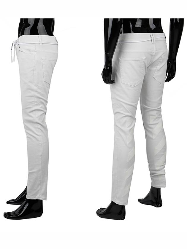 Men's Regular Skinny Jeans White - OFF WHITE - BALAAN.