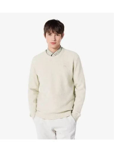 Men s Boucle Pullover Cream - LACOSTE - BALAAN 1