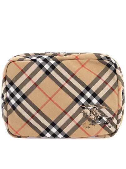 EKD Appliquéd Check Pouch Sand - BURBERRY - BALAAN 2