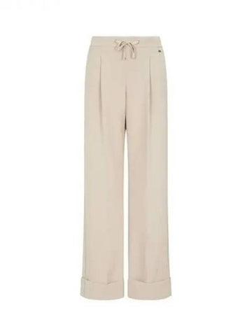 Women s string back banding roll up pants beige 271040 - HERNO - BALAAN 1