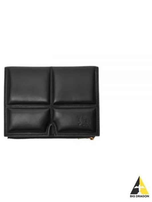 Quilted Leather Medium Wallet Black - BURBERRY - BALAAN 2