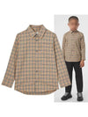 Kids Vintage Check Long Sleeve Shirt Beige - BURBERRY - BALAAN 2