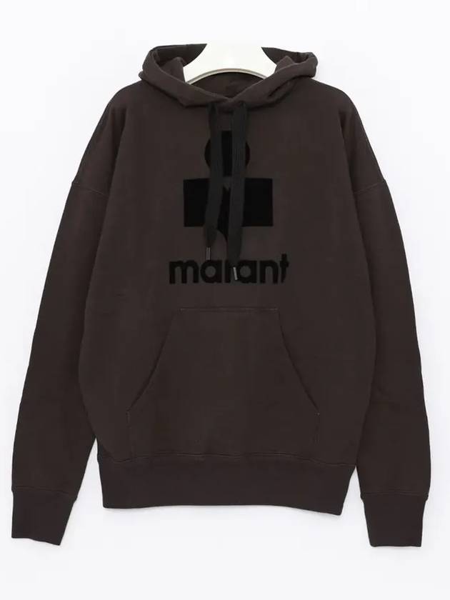 Mansel Logo Hoodie Faded Black - ISABEL MARANT - BALAAN 3