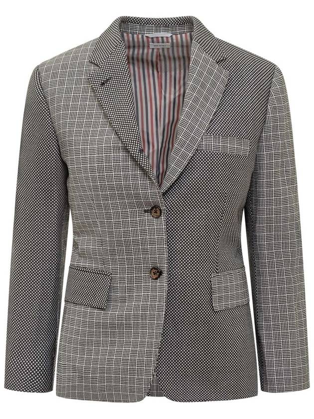 Mix Print Single Breasted Blazer FBC637FF0341 - THOM BROWNE - BALAAN 2