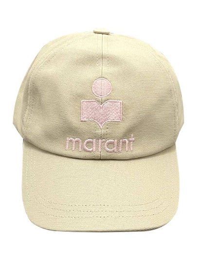 Tyron Logo Cotton Ball Cap Ecru Pink - ISABEL MARANT - BALAAN 2