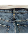 Back Stitch High Waist Straight Jeans Blue - MAISON MARGIELA - BALAAN.