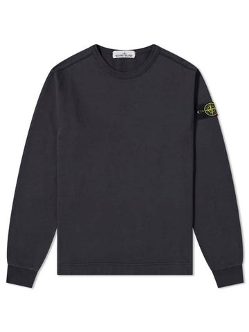 Wafan Patch Long Sleeve T-Shirt Navy - STONE ISLAND - BALAAN 1