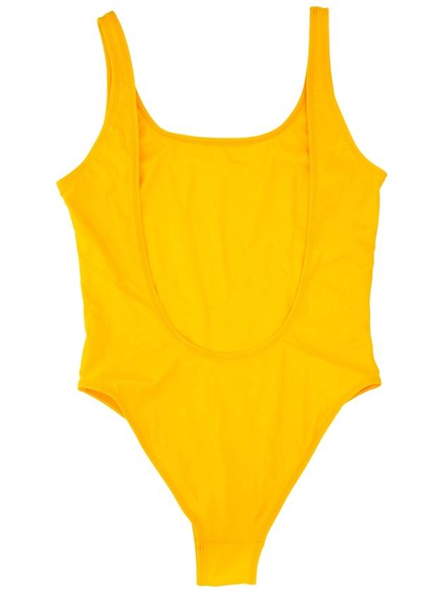 Carla Scoop Neck One-Piece Swimsuit Yellow - SPORTY & RICH - BALAAN 5