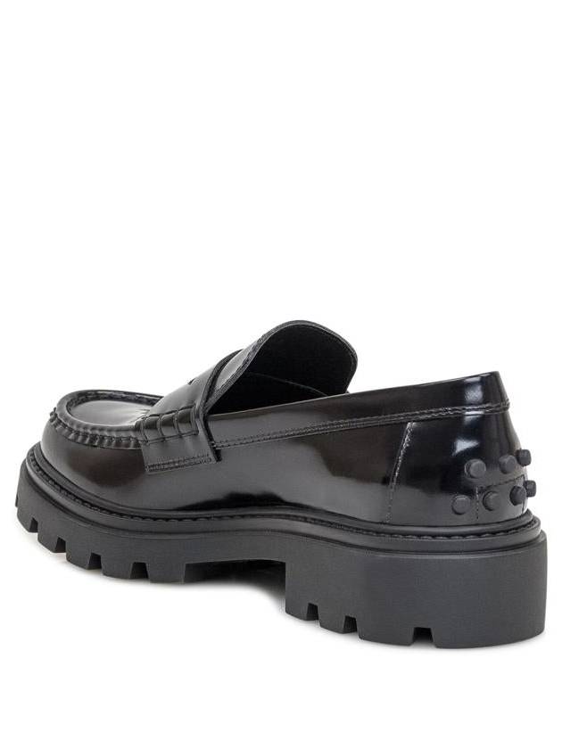 Leather Penny Loafers Black - TOD'S - BALAAN 4