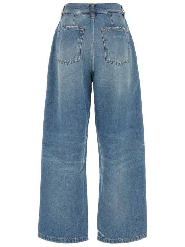 Denim Straight Pants PWYB027S24DEN0024040 Light Blue - PALM ANGELS - BALAAN 3