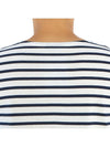 Minquiers Modern Stripe Long Sleeve T-Shirt Neige Marine - SAINT JAMES - BALAAN 10