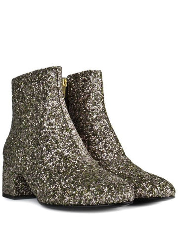 DRAGON Boots Silver & Green Glitter - ASH - BALAAN 1