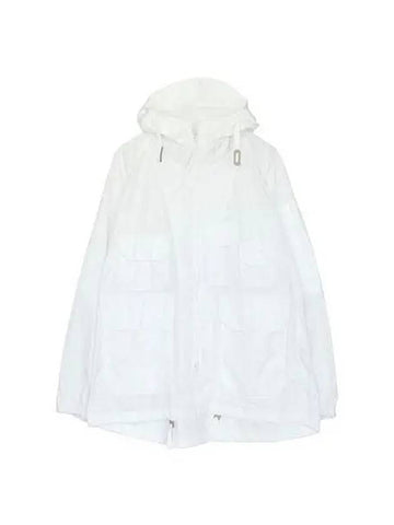 Atlantic Parka C White Memory Polyester MP194 DZ030 - ENGINEERED GARMENTS - BALAAN 1