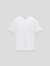 Relaxed Fit Cotton Short Sleeve T-Shirt White - LOEWE - BALAAN 3