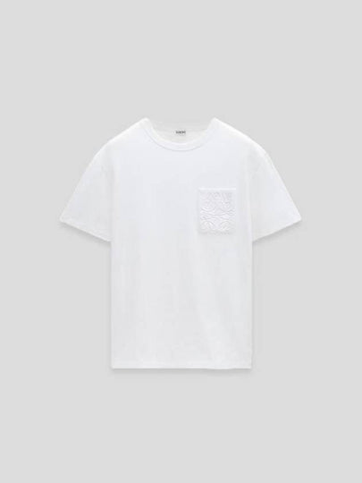 Relaxed Fit Cotton Short Sleeve T-Shirt White - LOEWE - BALAAN 2