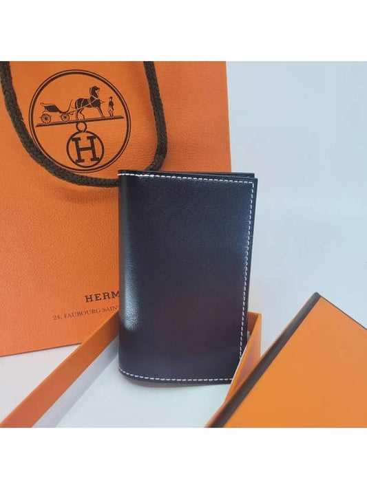 Provence Flap Card Wallet Noir - HERMES - BALAAN 2