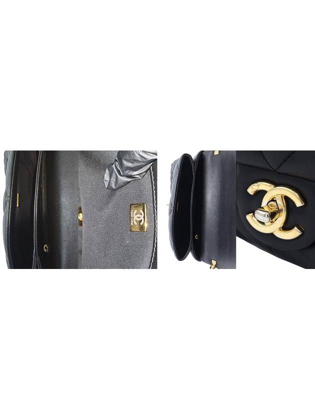 Women s Chanel AS3499 22 Season Black Lambskin Gold Quilted Top Handle Flap Shoulder Bag Built in Chip gt 2WAY Gangbuk used luxury goods - CHANEL - BALAAN 8