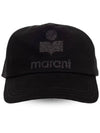 Tyron Embroidery Logo Ball Cap Black - ISABEL MARANT - BALAAN 3