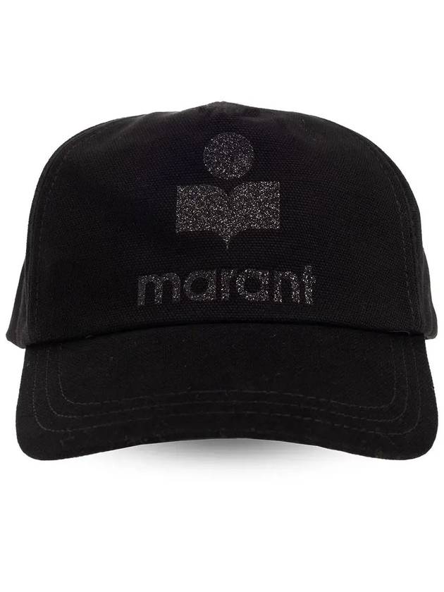 Tyron Embroidery Logo Ball Cap Black - ISABEL MARANT - BALAAN 3