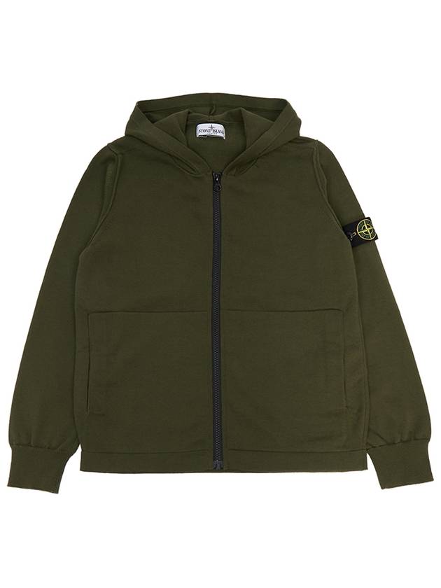 Kids hooded zip up cardigan 8016513B2 V0058 10A12A Adults can wear - STONE ISLAND - BALAAN 1